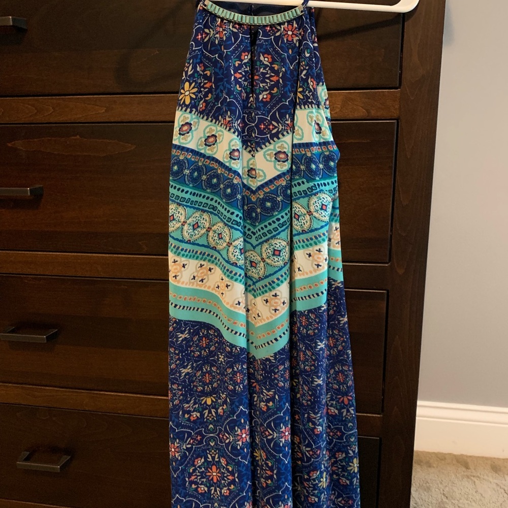 Turquoise patterned Charlotte Russe dress
